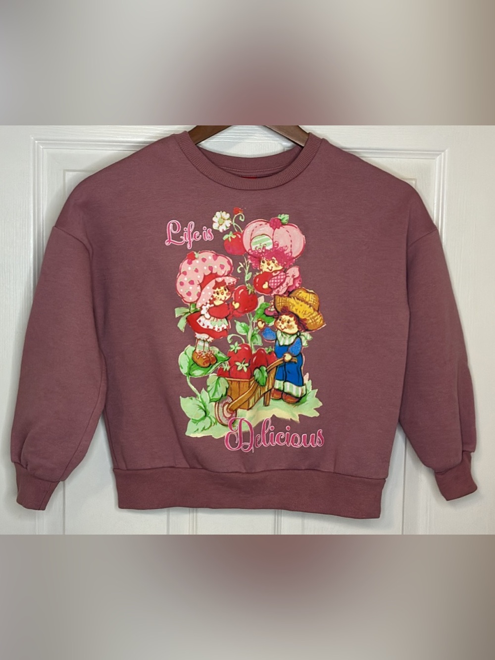 Vintage Strawberry Shortcake Kids Graphic Sweatshirt